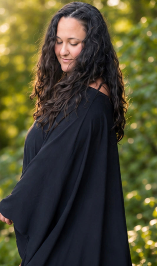 Summer sheer poncho for women