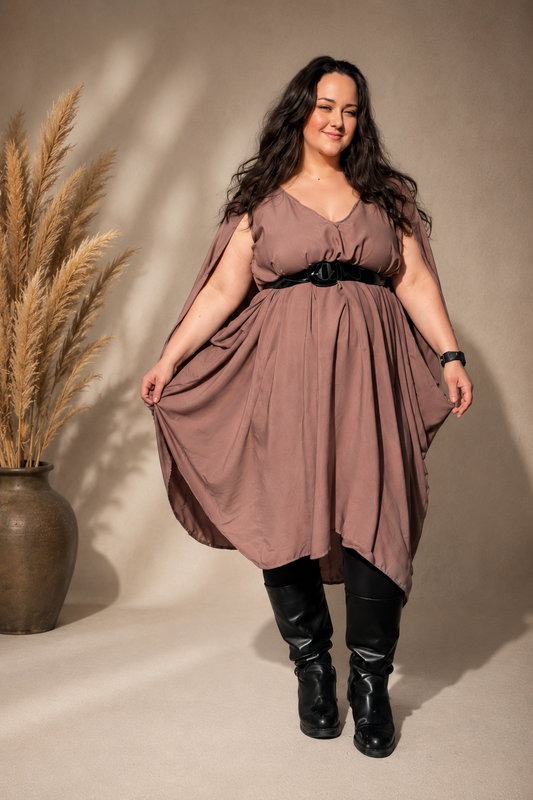 Timeless Chiton Dress – Dusty Rose - Cape dress