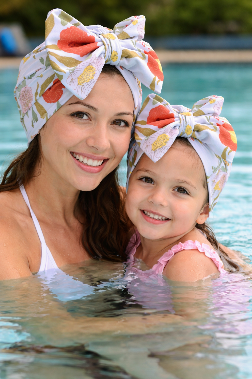 Willow Baby Swim Turban Hat | Floral Swim Cap | Baby to adult Swimsuit Headwrap