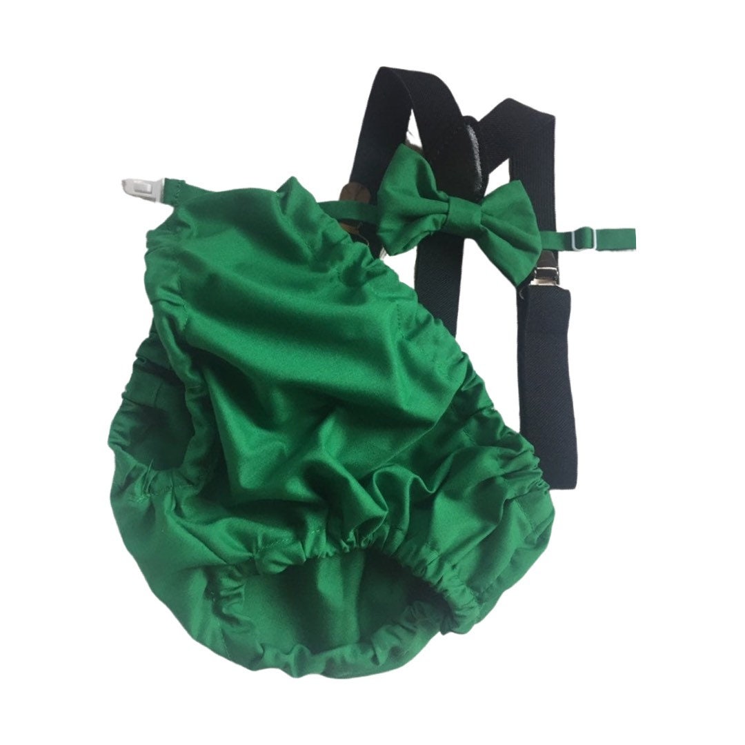 3 Piece Emerald Green Cake Smash Outfit - 1st Birthday Set