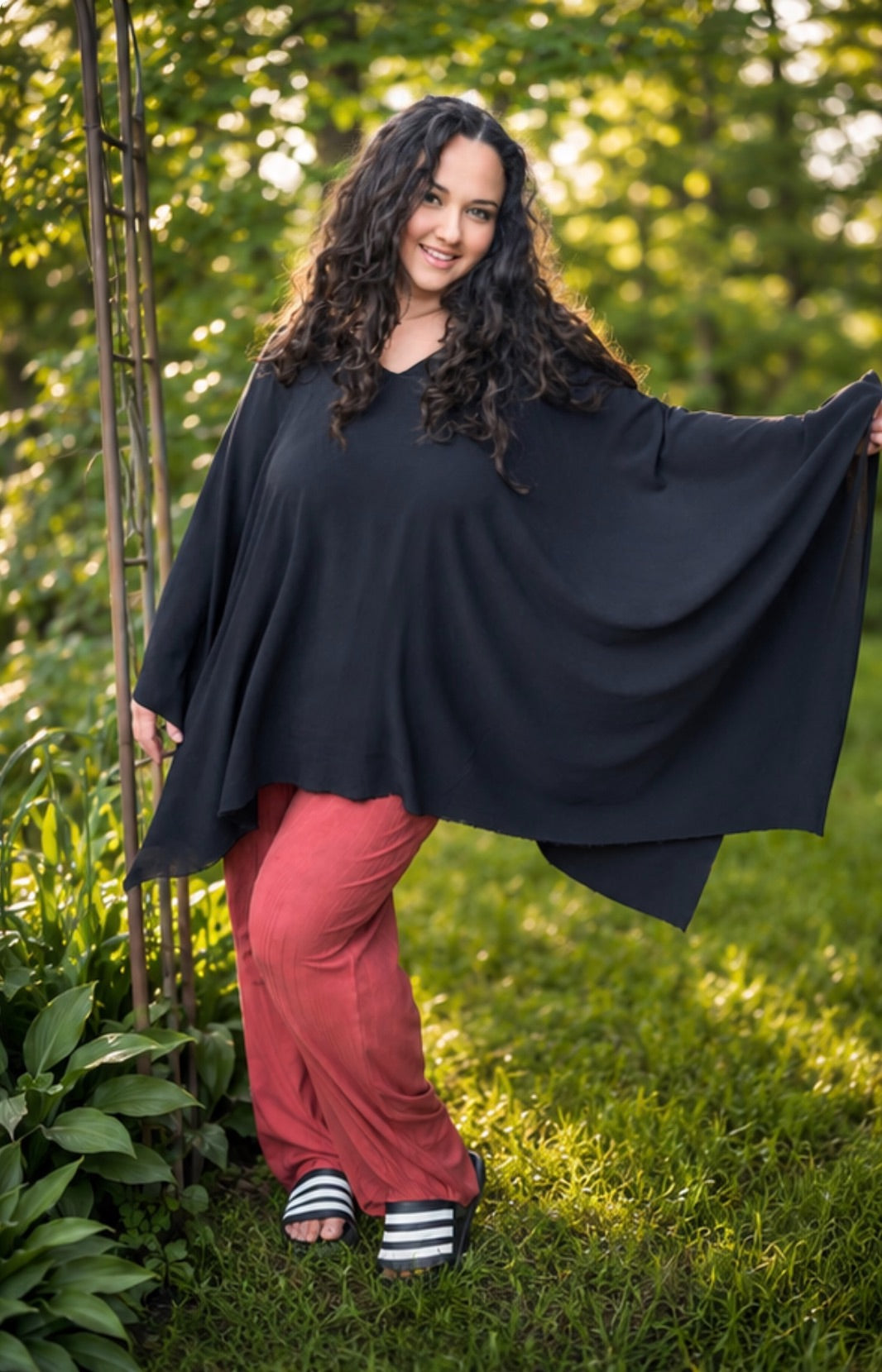 Summer sheer poncho for women