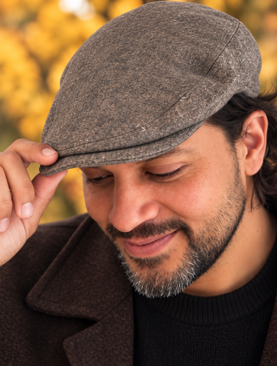 Men’s Cotton Essex Linen Denim Flat Cap – Lightweight Ivy Cap, Gatsby Hat