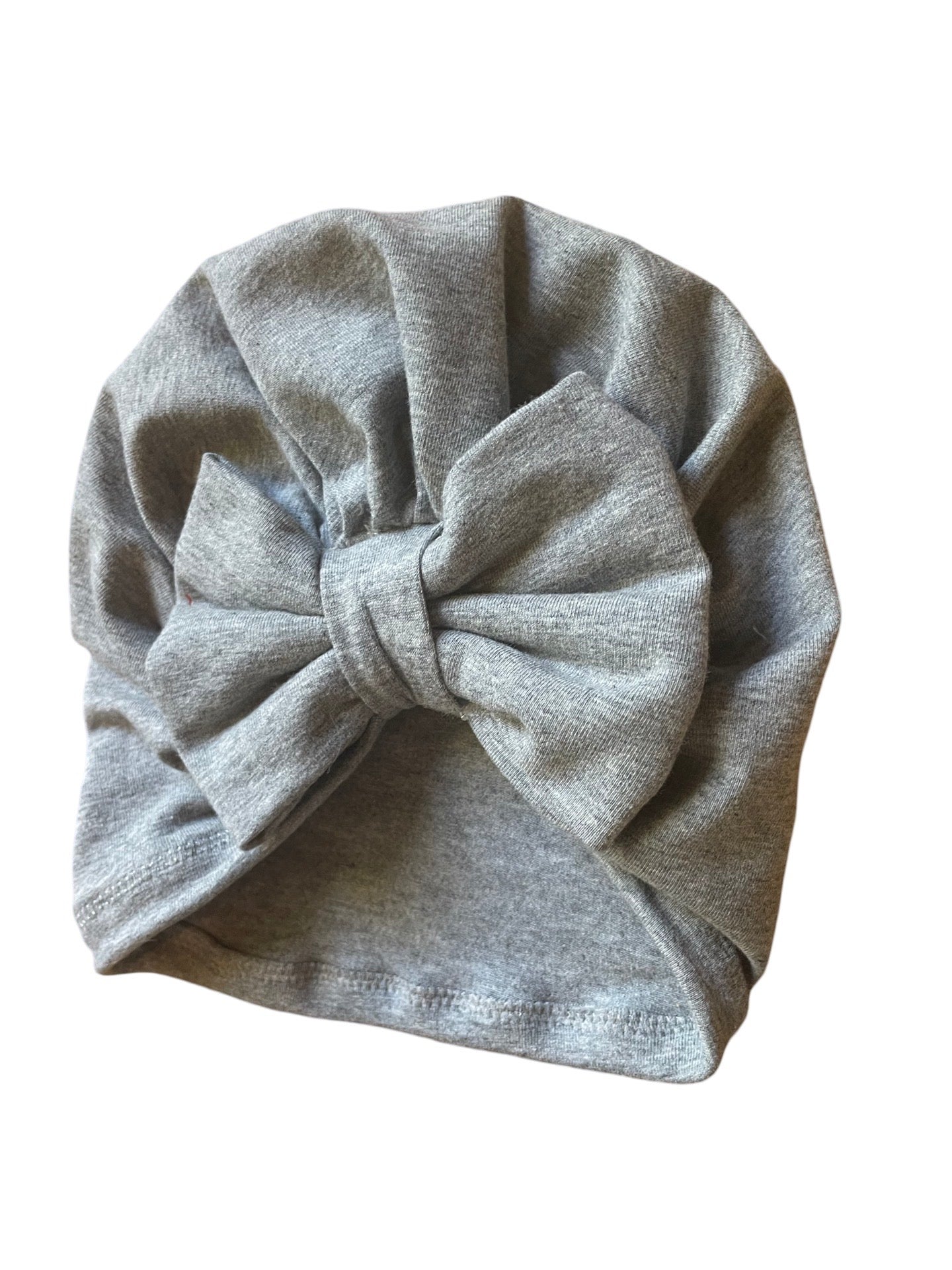 Cozy Grey Turban Hat for kids and adults