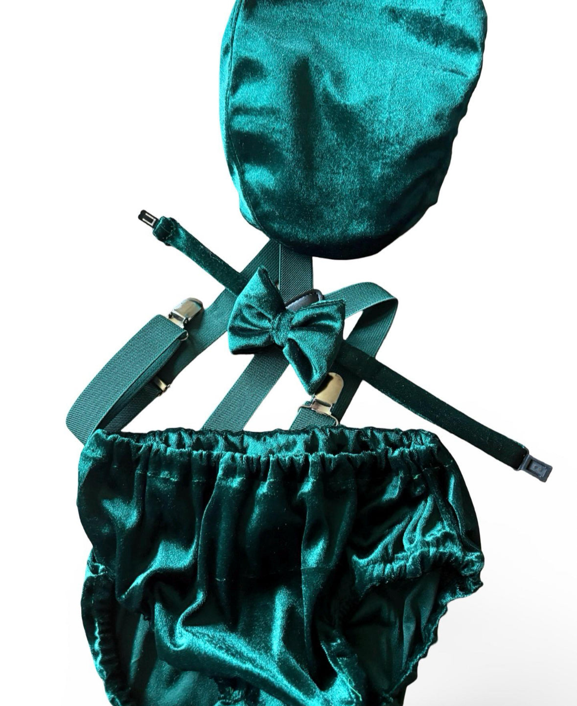 Velvet Christmas Cake Smash Outfit