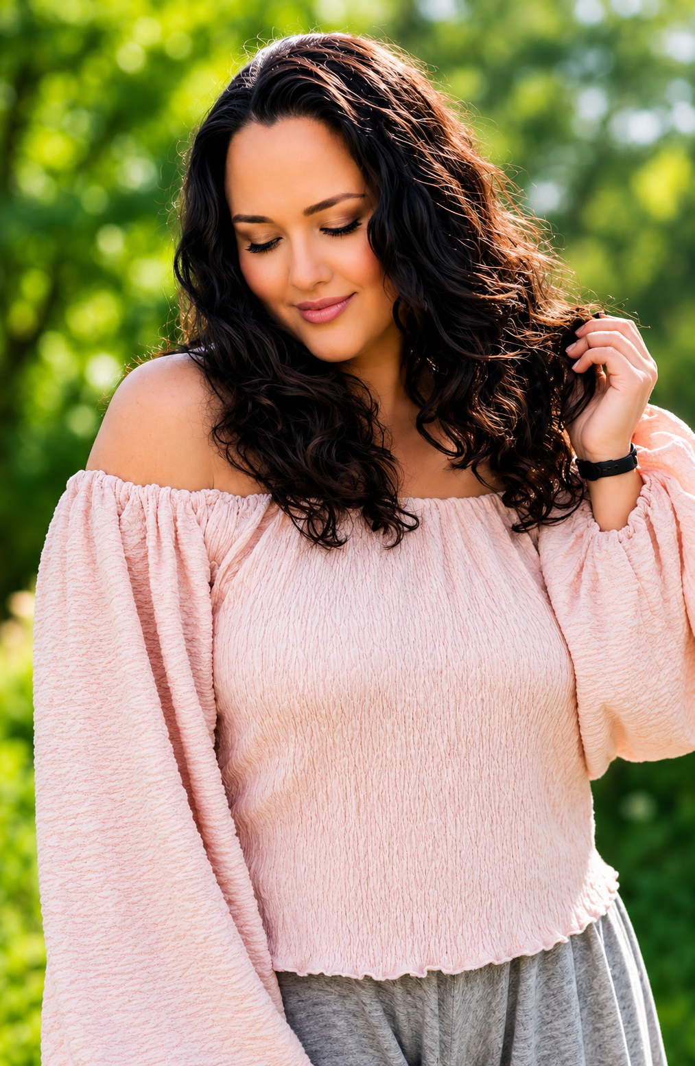 Milkmaid Off Shoulder Top, plus size sweater, lantern sleeve blouse, oversized puff sleeve, off shoulder knit sweater, Womens sweater, soft