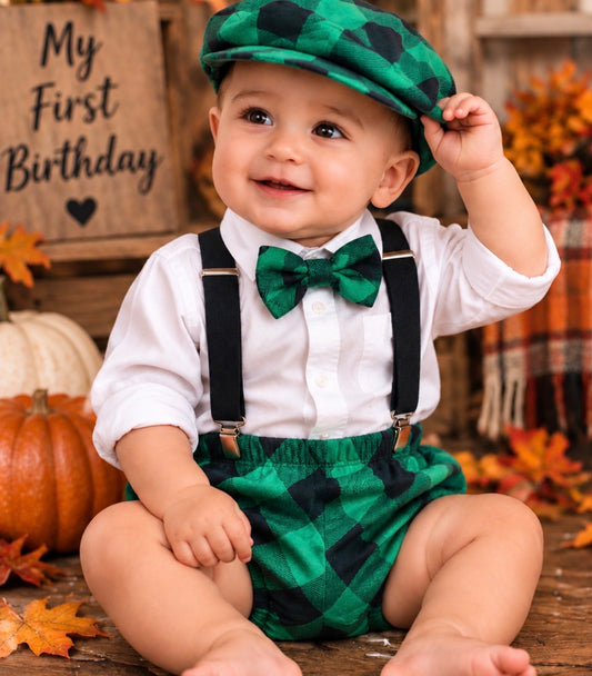 Lumberjack Diaper Cover, Buffalo Plaid First Birthday Outfit, Wild One Cake Smash, First Birthday Boy