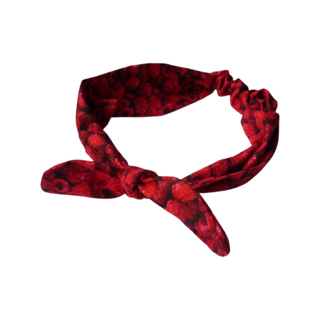 Girls headband/ kids hairband / top knot headband / raspberry headband / milk bath headband