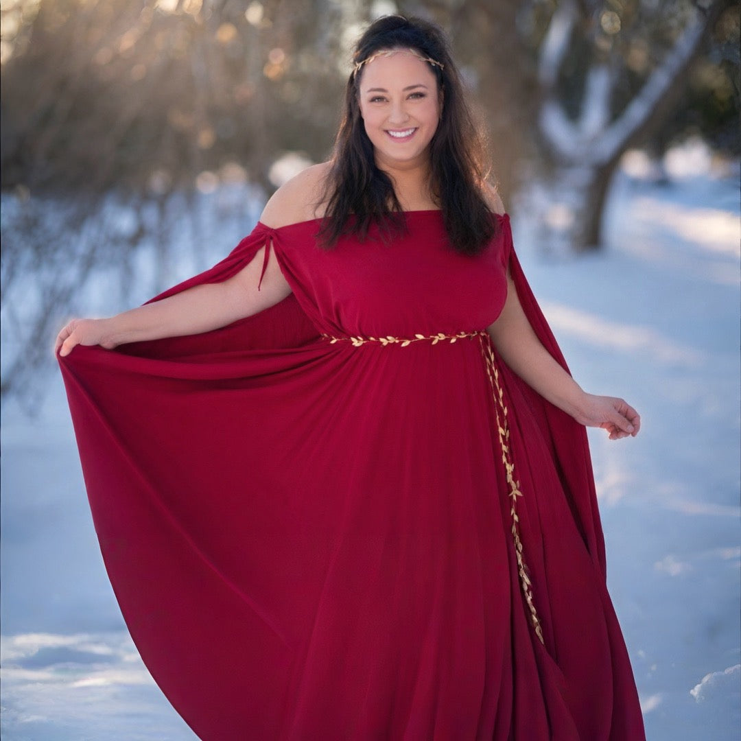 Womens Greek chiffon Tunic Ancient World Peplos Chiton Historical Costume Maternity Bump Photography Maternity Dress Photography prop