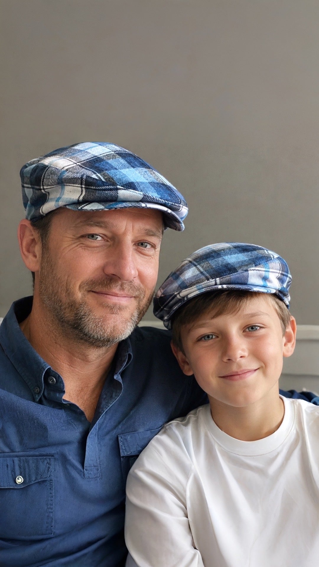Blue plaid Flat Cap Jeff Paddy Irish Driving English Gatsby Mens Ivy Hunting Scally Bunnet English Dai Newsboy Hat Baby flat cap boy