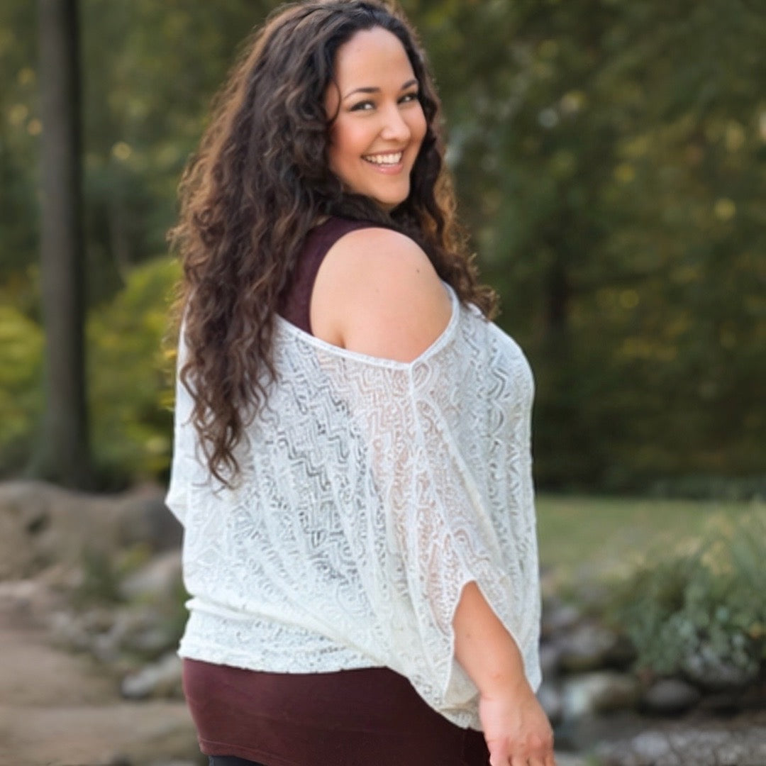 Confidence Booster Sheer Over Top – Flattering Lace Cover Up for Women