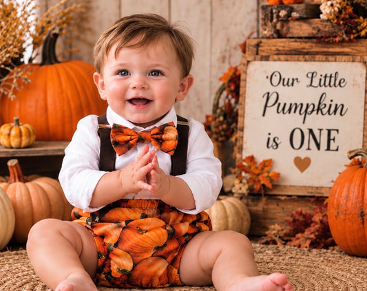 1st Birthday boy cake smash Outfit Bow tie bloomers Suspenders halloween cake smash, boy outfit,bloomers,diaper cover, pumpkin cake smash