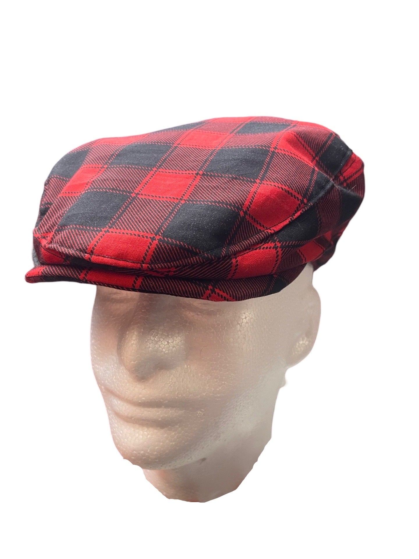 Buffalo Check Plaid Flat Cap