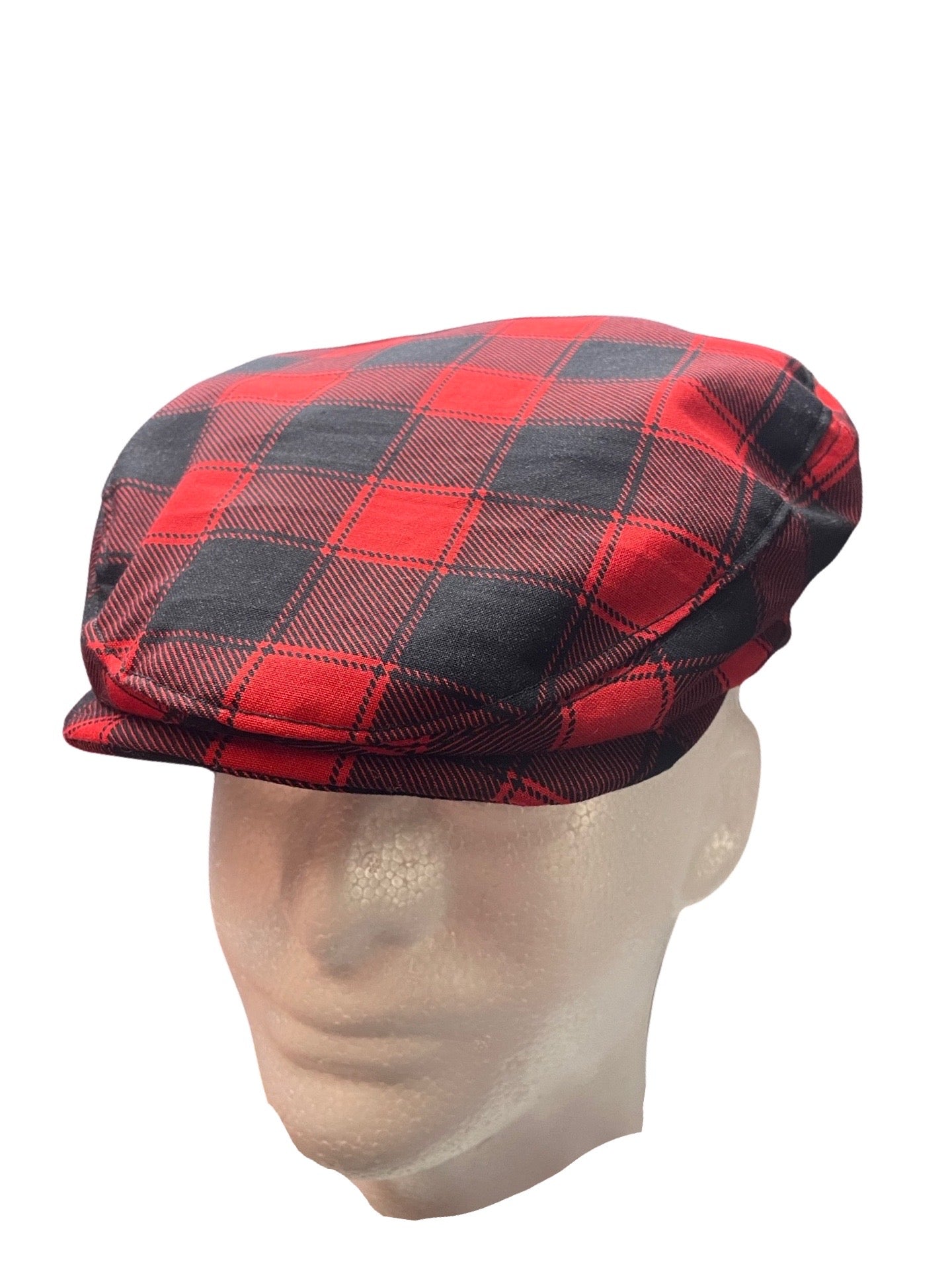 Buffalo Check Plaid Flat Cap