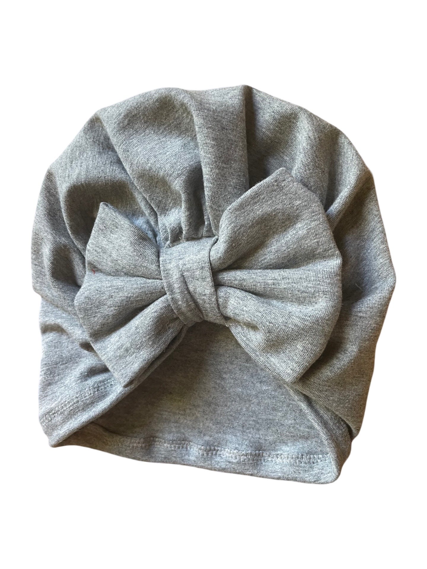 Cozy Grey Turban Hat for kids and adults