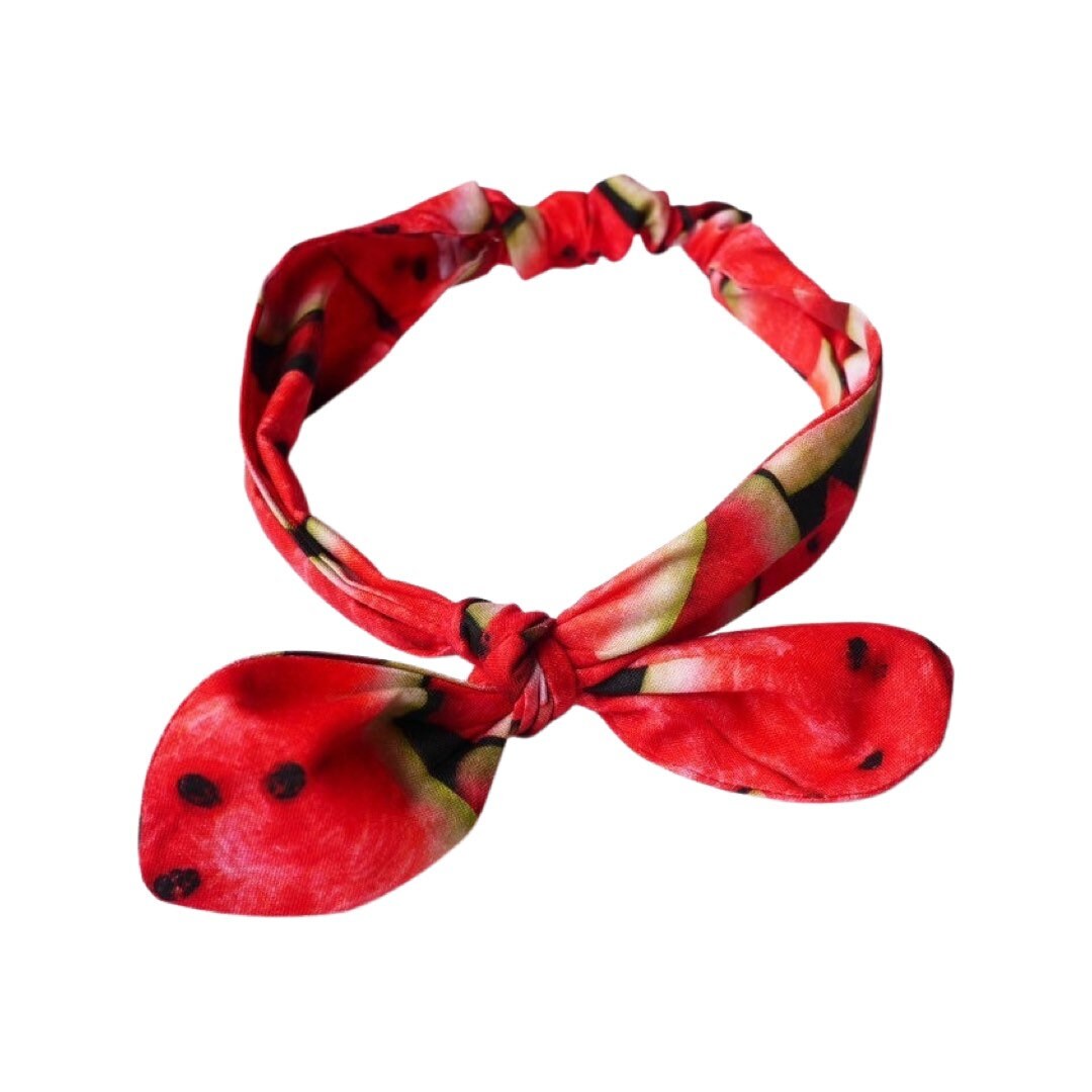 Watermelon headwrap, watermelon headband, watermelon baby headband, melon headband, baby headwraps