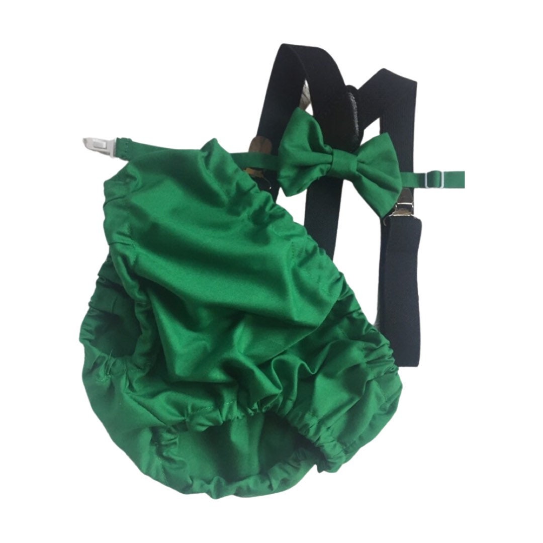 3 Piece Emerald Green Cake Smash Outfit - 1st Birthday Set