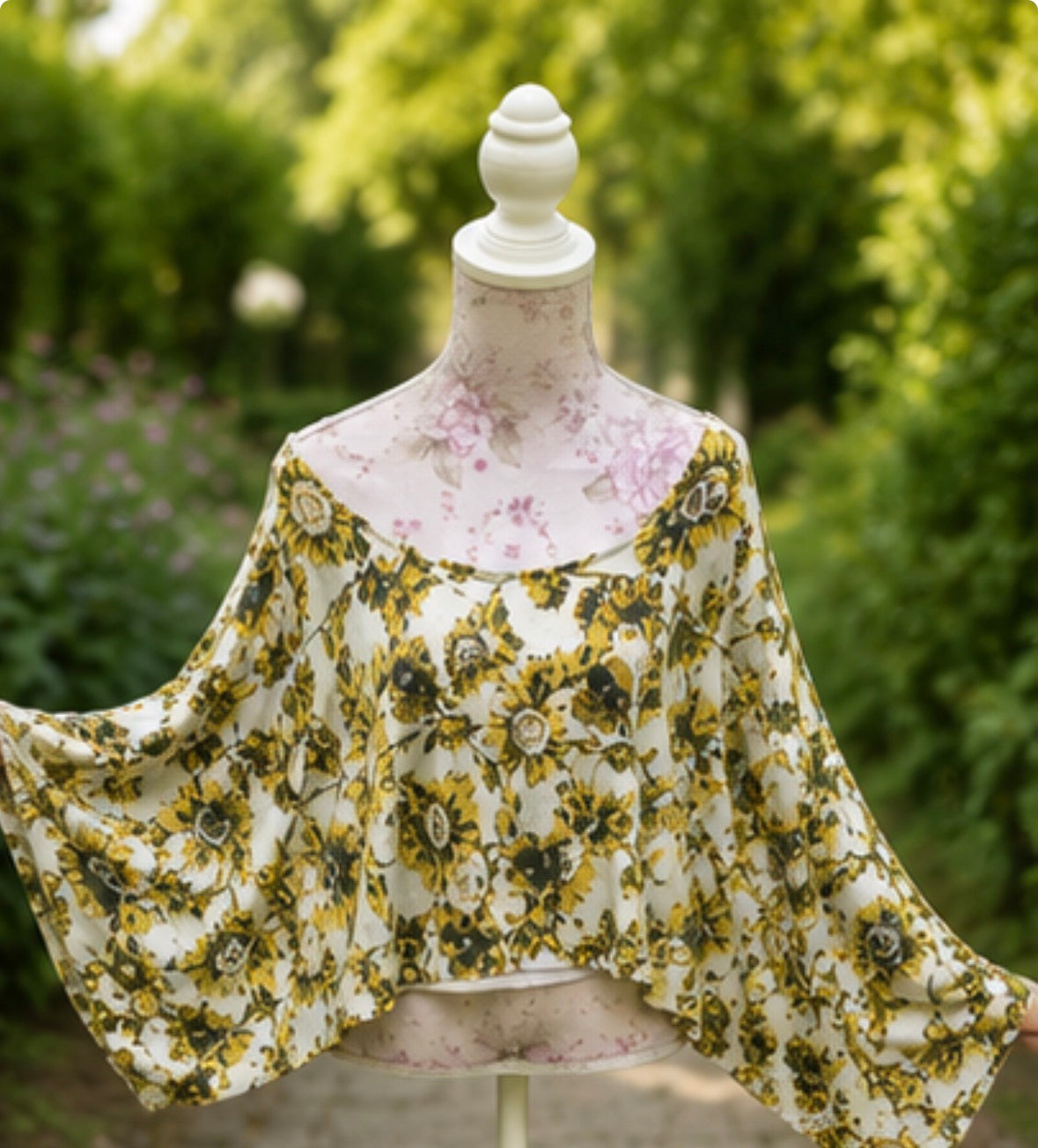 Bat wing Off Shoulder Top, one size sweater, bat wing sleeve blouse, oversized sleeves, off shoulder knit sweater, Womens sweater, sunflower