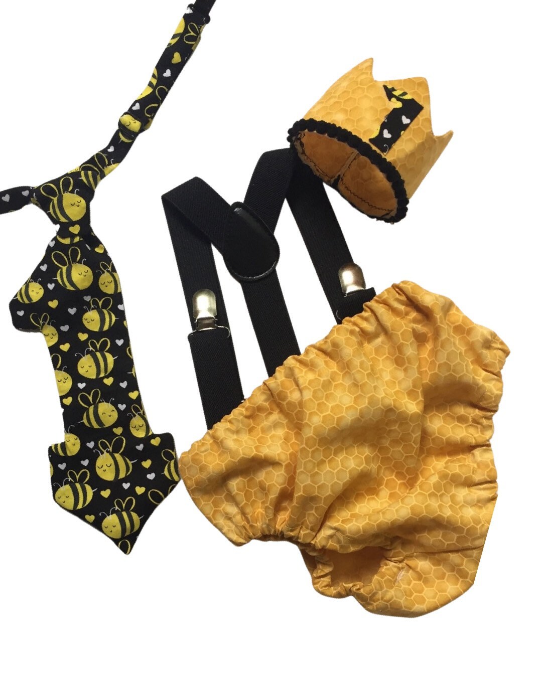 Boy first birthday outfit, cake smash outfit boy, bumble bee baby toddler outfit, second birthday, diaper cover, cake smash props