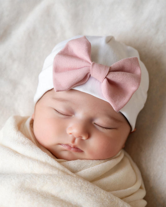 Baby girl, newborn hospital hat, newborn hat, newborn hats baby pink girls hospital beanie cap pink rose