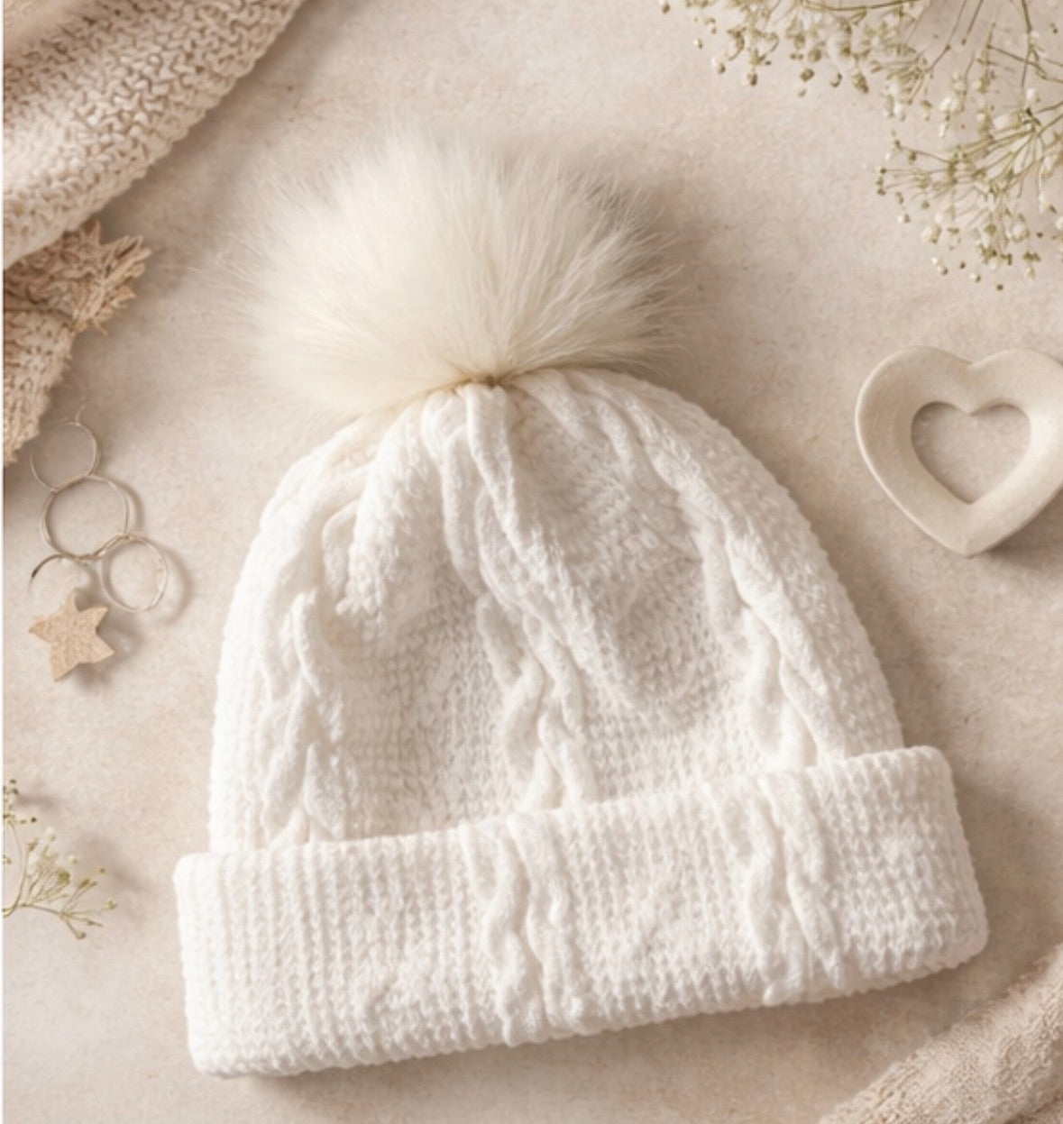 Matching Mommy & Me Pom Pom Toques | Soft Knit Winter Beanies for Mama & Baby