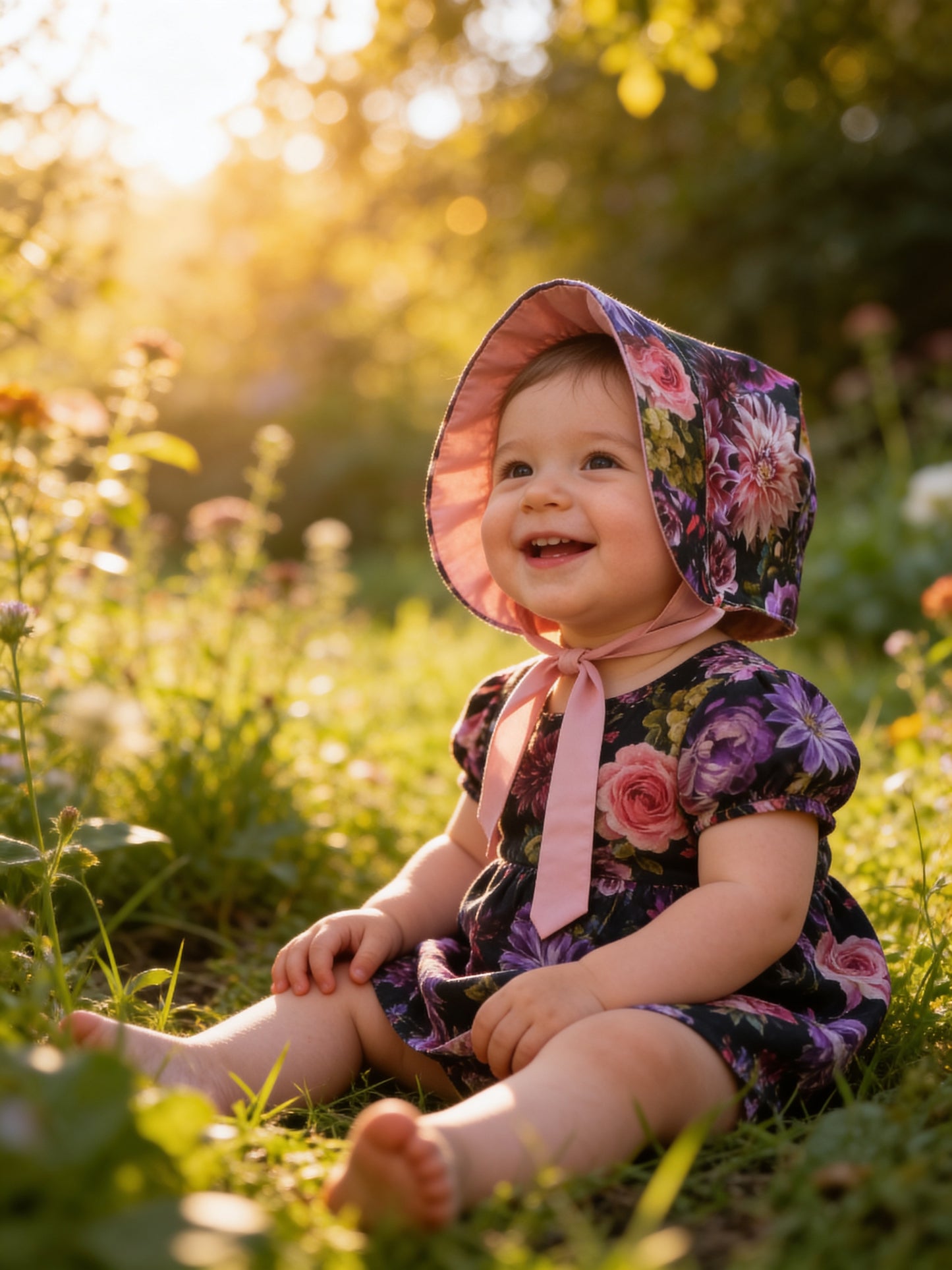 SUCCULANT flower Baby Bonnet and Sunhat