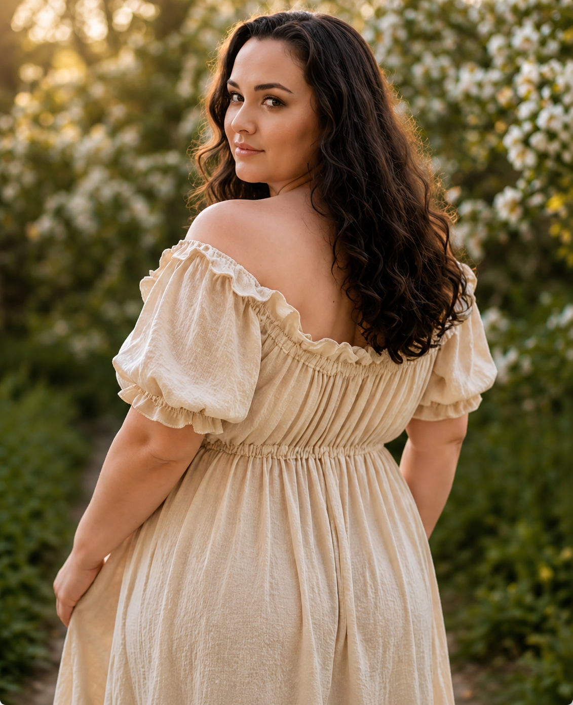 Regency Gown - Crinkled knit long dress - 1800s gown - Vintage Style Gown - Puckered Dress Full Length- choose your colour