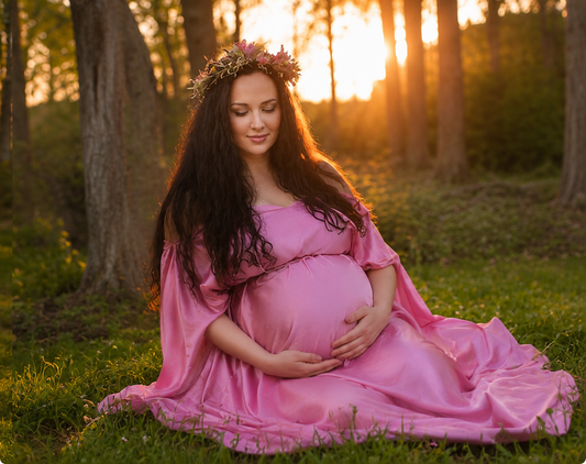 Maternity Greek chiffon Tunic Ancient World Peplos Chiton | Baby Bump Photography | Goddess Ethereal dress