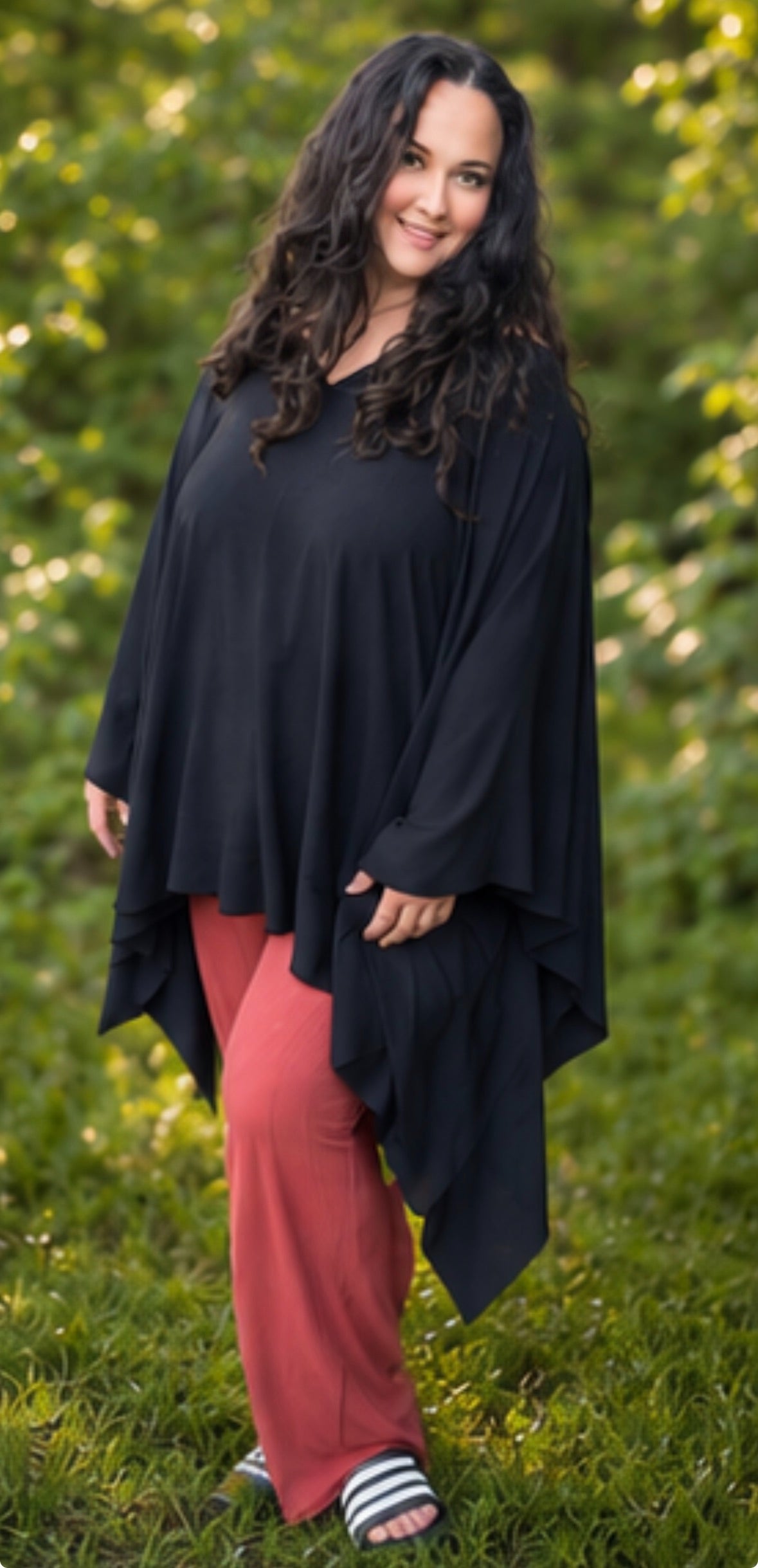Summer sheer poncho for women