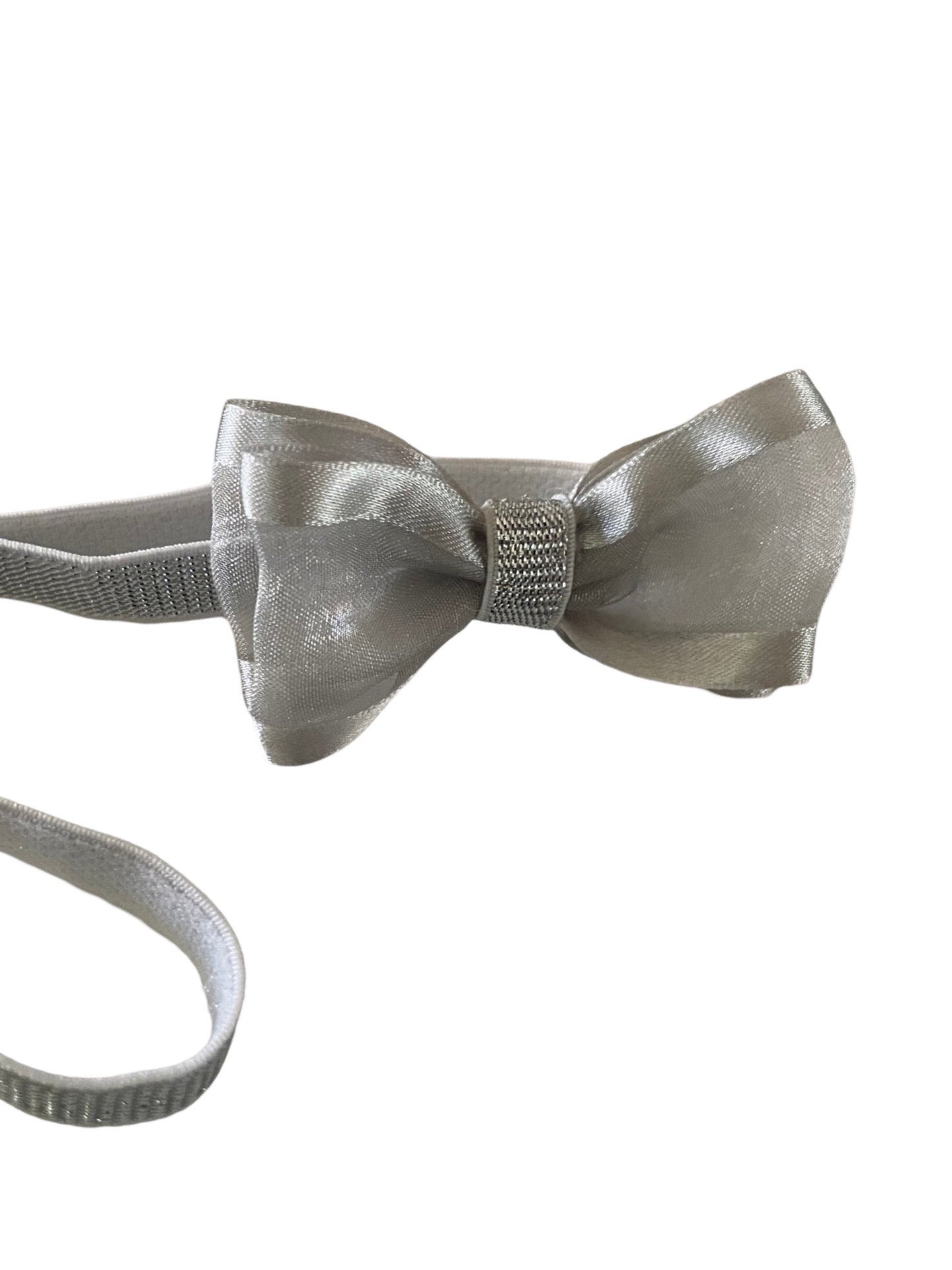 Classic Silver bow headband- available in a variety of Rainbow colours