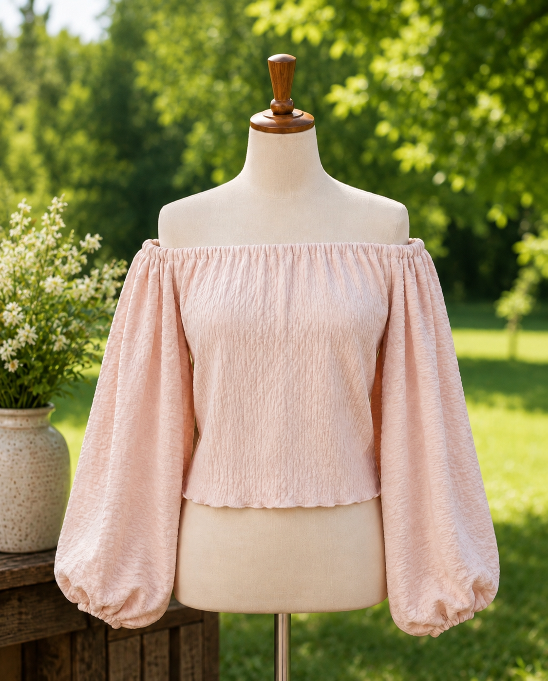 Milkmaid Off Shoulder Top, plus size sweater, lantern sleeve blouse, oversized puff sleeve, off shoulder knit sweater, Womens sweater, soft