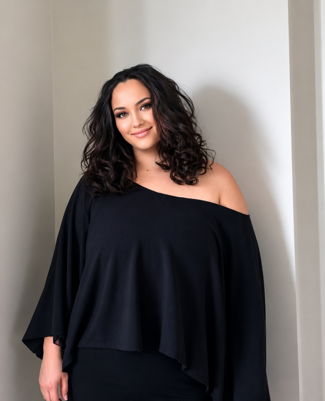 Off The Shoulder Slouchy T Shirts, Crinked soft knit Bare Shoulder Tees, available in a variety of colours