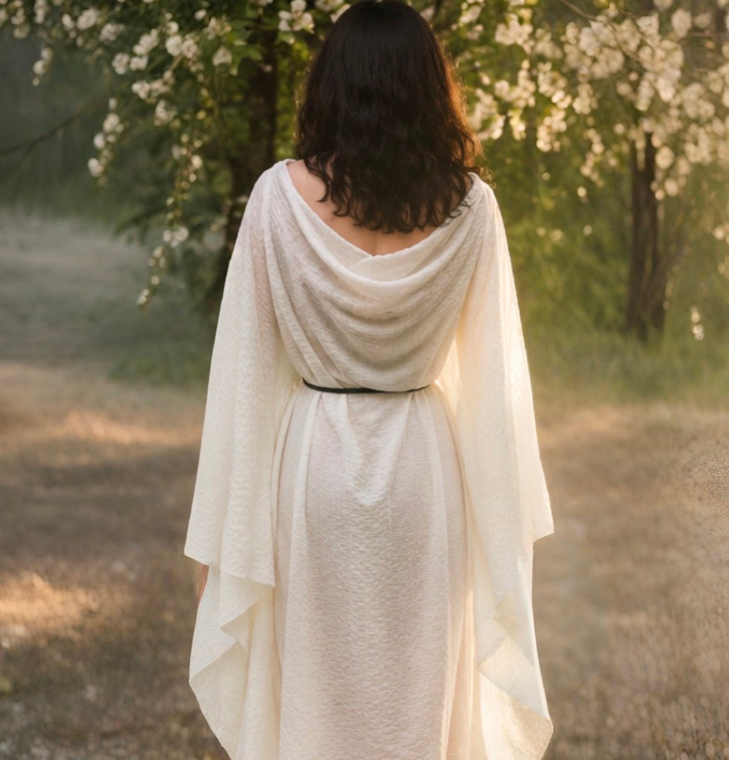 Ethereal goddess dress | bohemian butterfly sleeve maxi dress | bright oversize flowy goddess dress | long off shoulder dress | boho