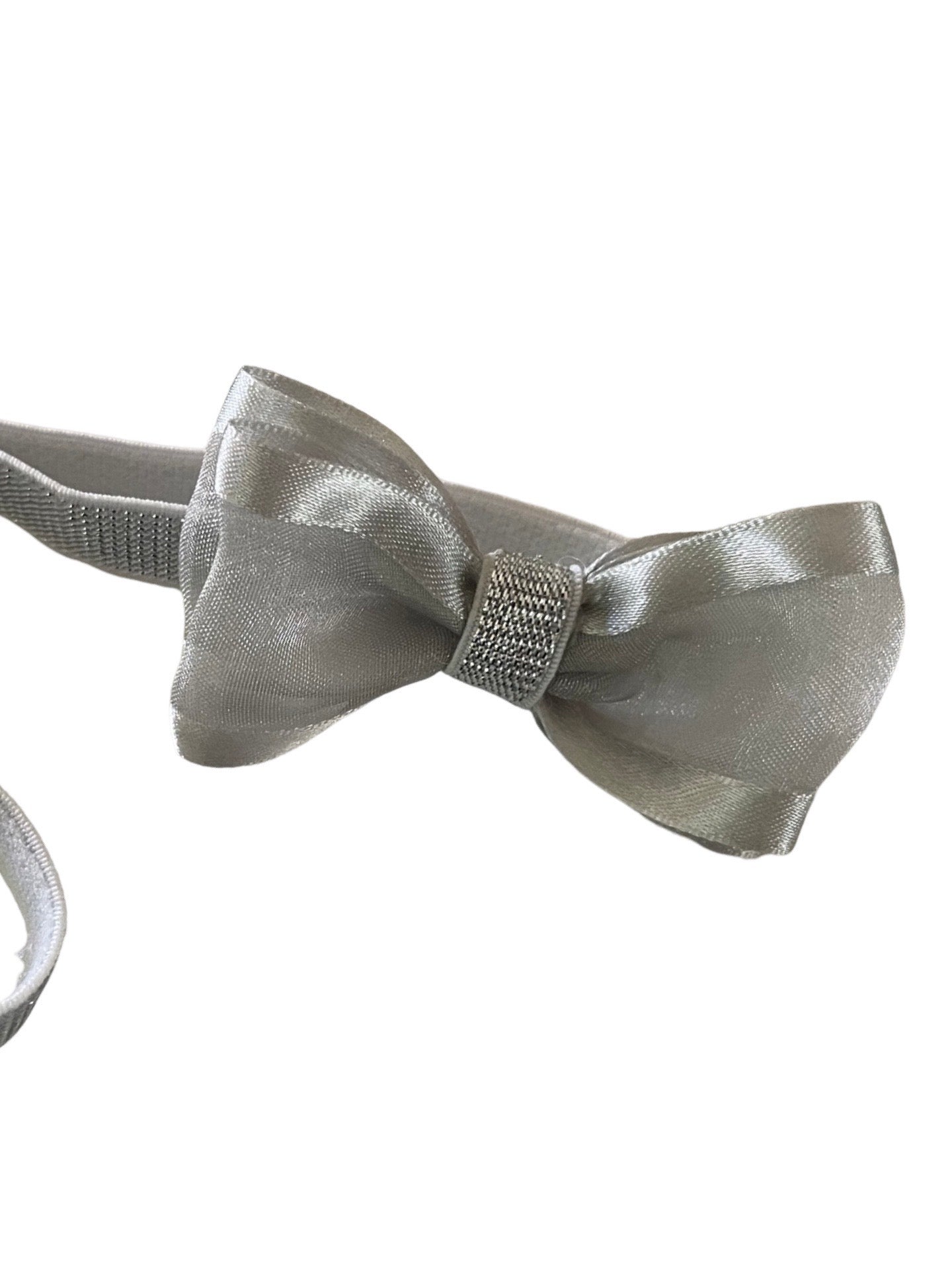 Classic Silver bow headband- available in a variety of Rainbow colours