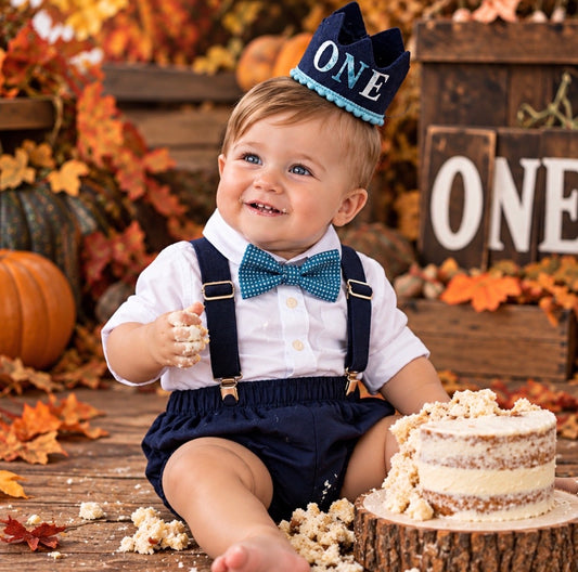 baby boy navy blue and blue themed cake smash outfit nappy diaper cover suspenders bow tie boy first birthday outfit 1st birthday
