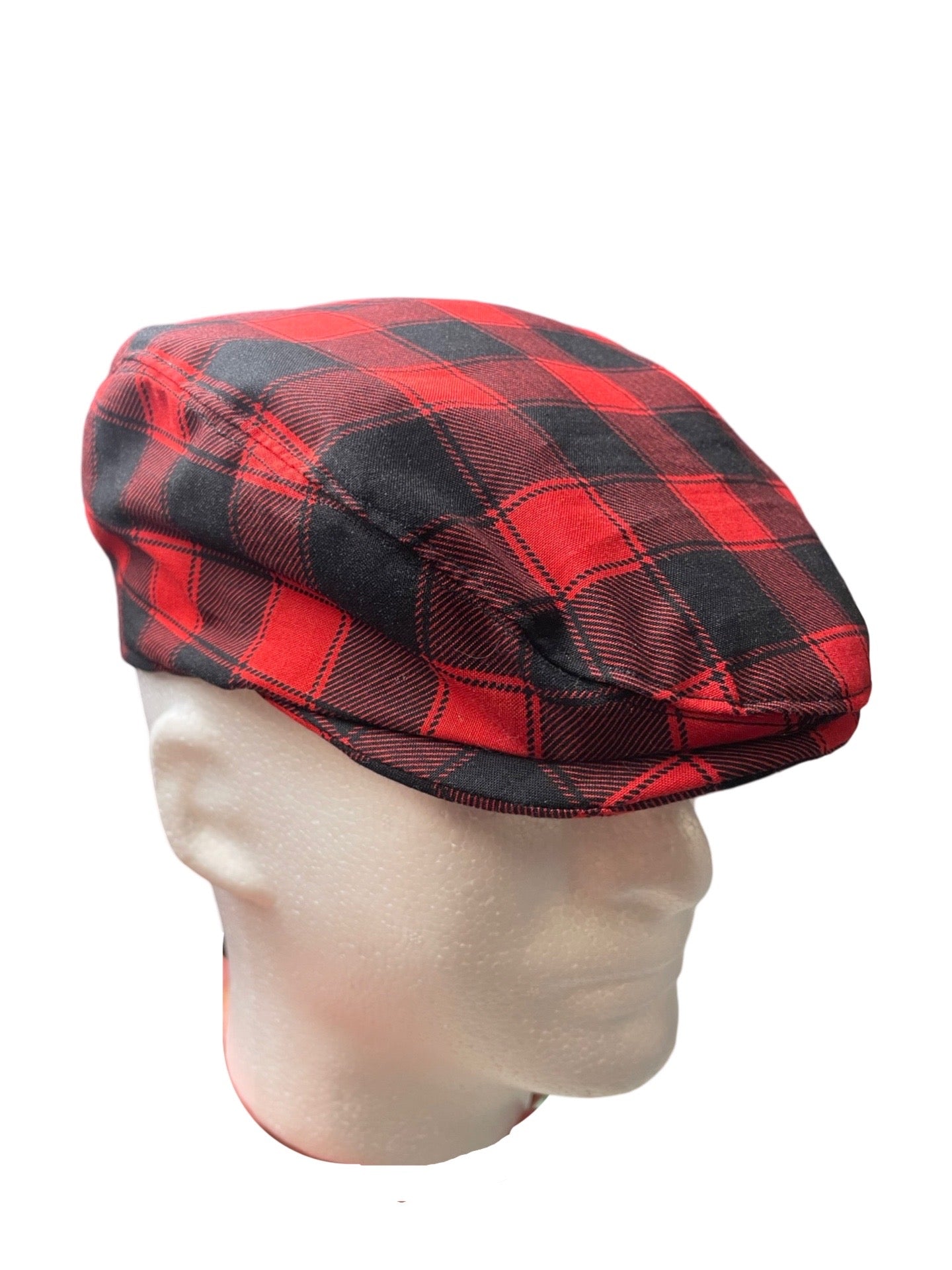 Buffalo Check Plaid Flat Cap