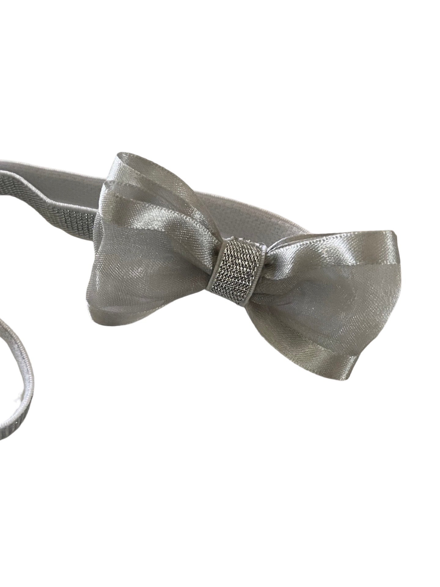 Classic Silver bow headband- available in a variety of Rainbow colours