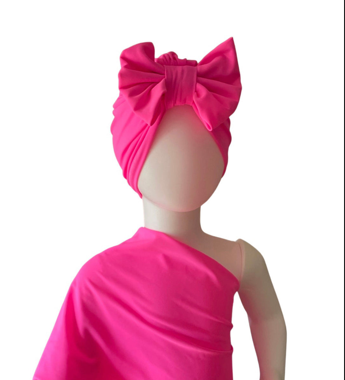 Fuschia Baby and Adult Swim Turban hat