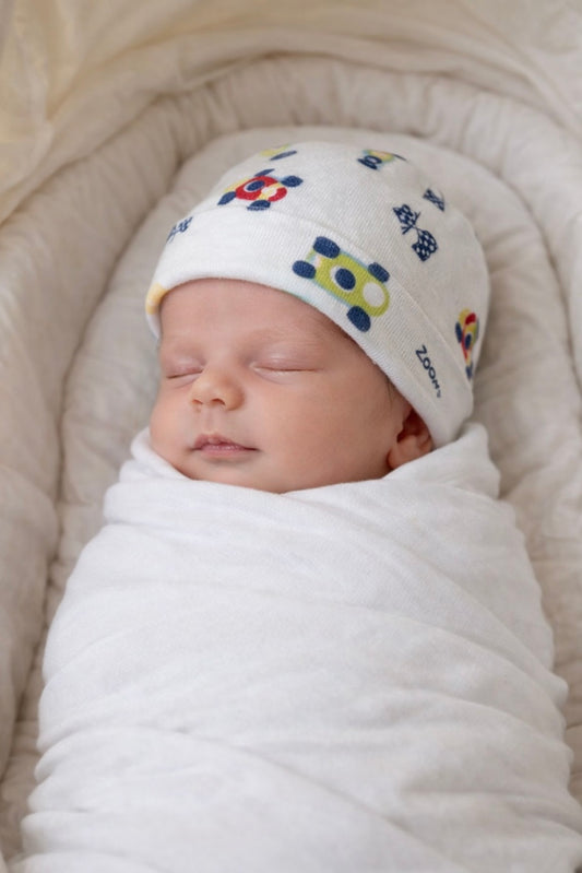Cute Race car newborn hat