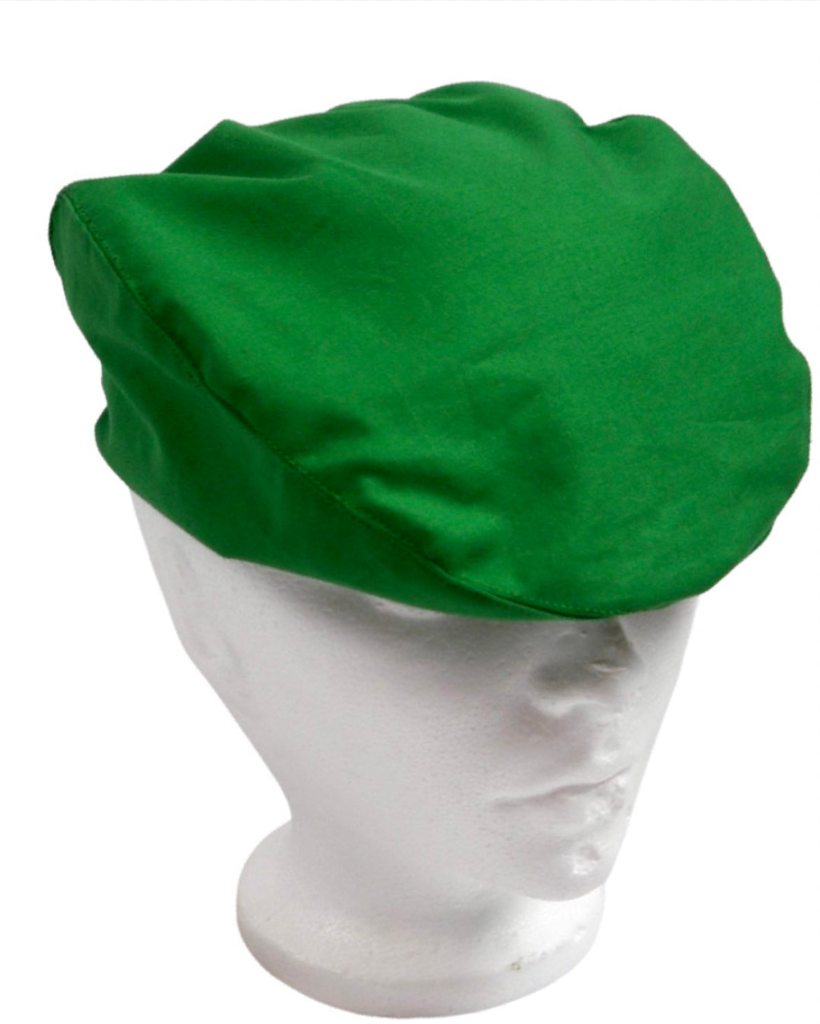 Christmas Green Linen Flat Cap