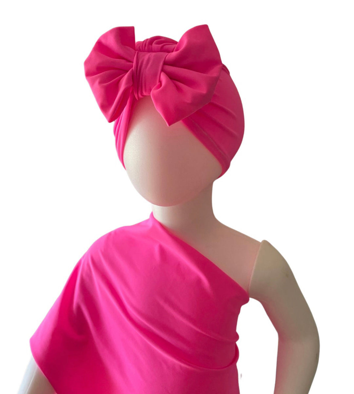 Fuschia Baby and Adult Swim Turban hat