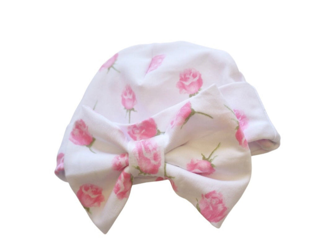 Rose newborn hat