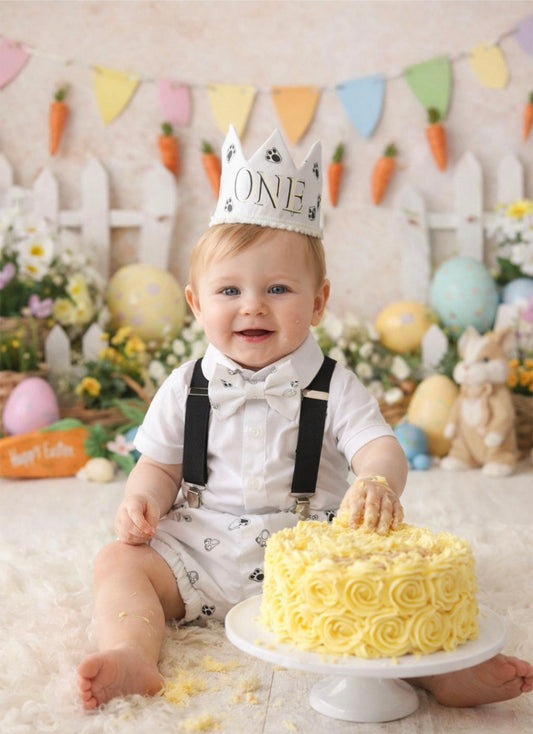 Easter Cake Smash Outfit - boy cake smash outfit
