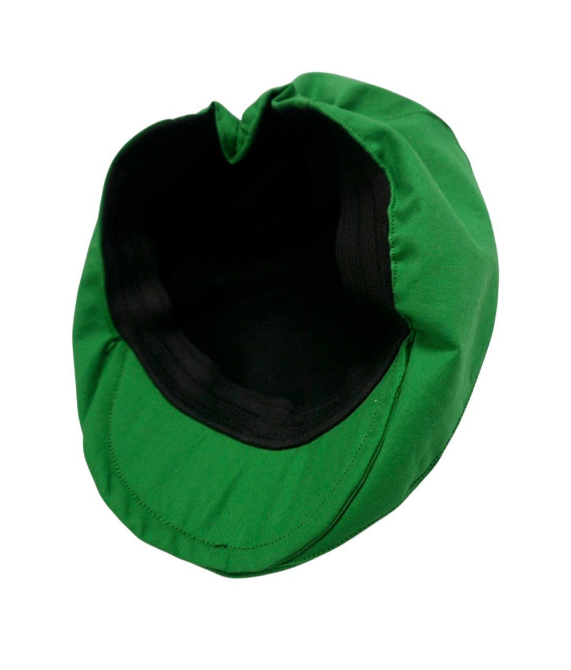 Christmas Green Linen Flat Cap