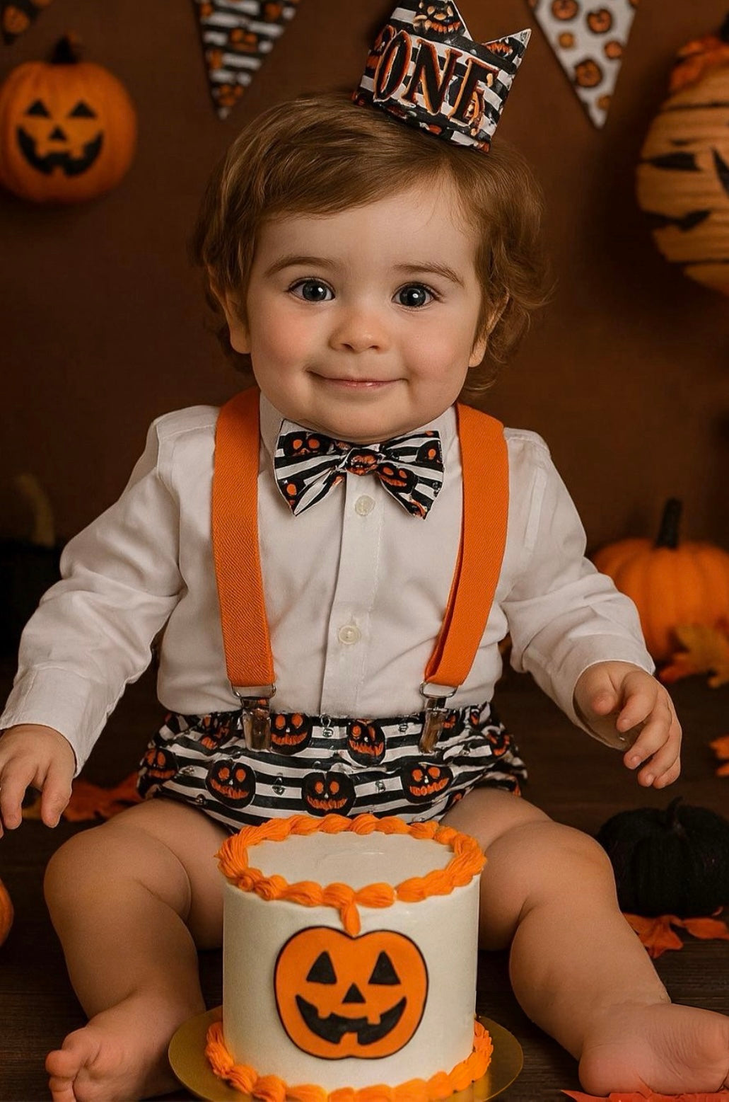 1st Birthday boy cake smash Outfit Bow tie bloomers pumpkin halloween cake smash, boy outfit,bloomers,diaper cover, stripes cake smash,