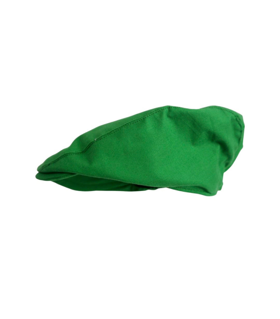 Christmas Green Linen Flat Cap