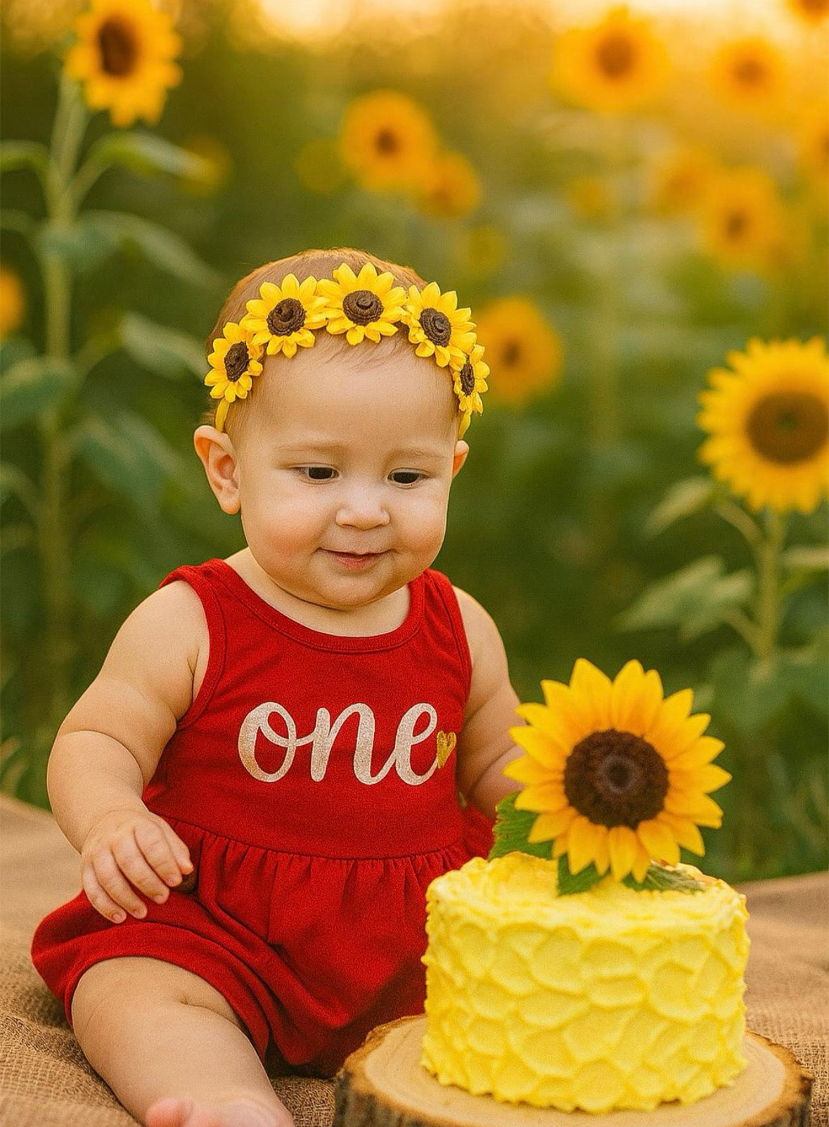 Sunflower wreath for girls and women