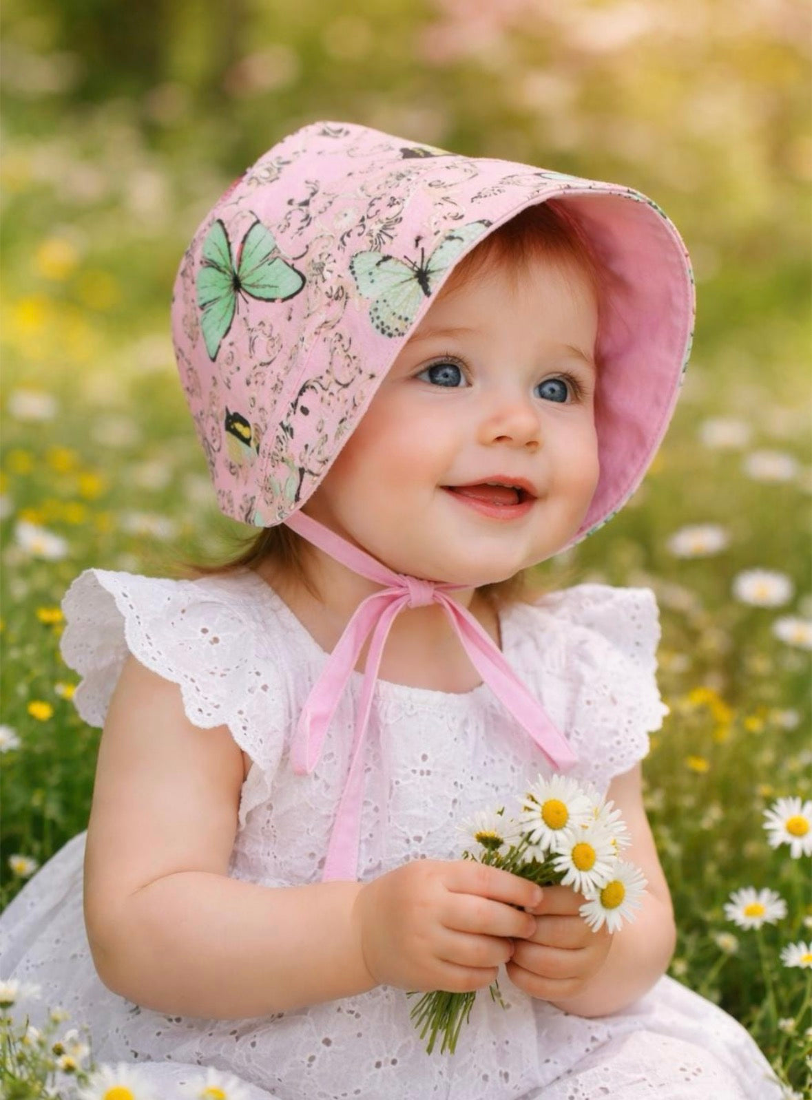 BUTTERFLY Baby Bonnet and Sunhat