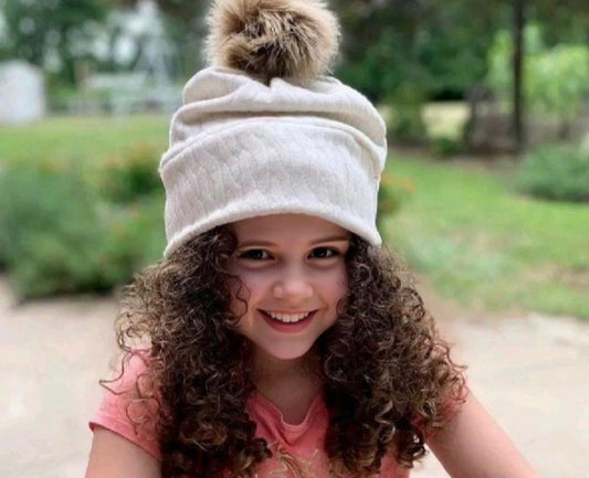 Baby Pom Pom Beanie - Baby Gift - The Olive Beanie - Knit Winter Hat - Baby Pom Hat - Winter Hat Baby - Baby Showe