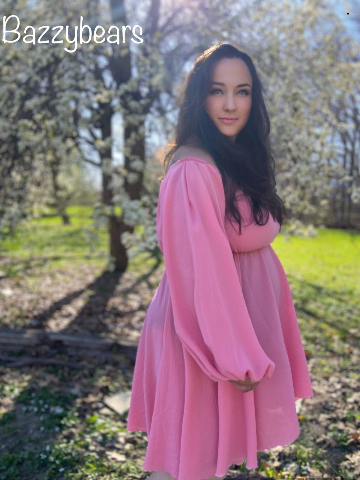 Maternity Dress and gown for Baby shower in + 5 color | off shoulder puff sleeve dress