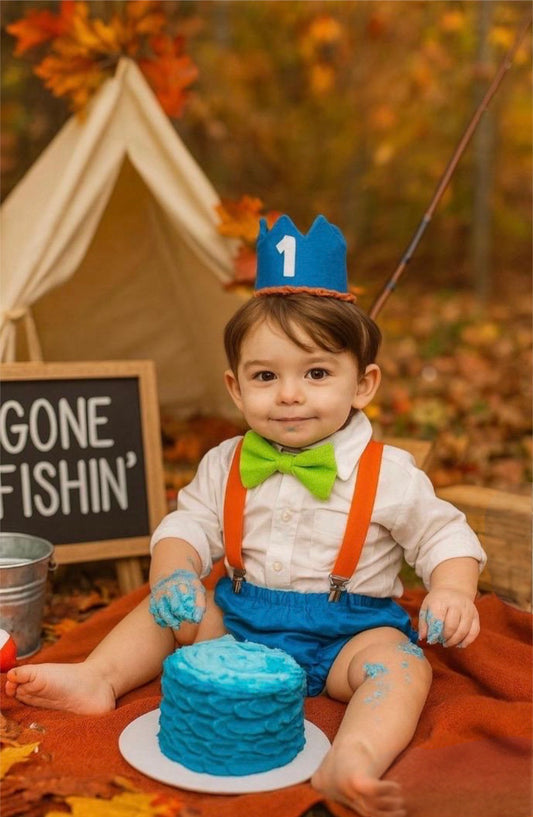 Boys First Birthday Outfit OFISHally One theme